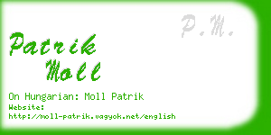 patrik moll business card